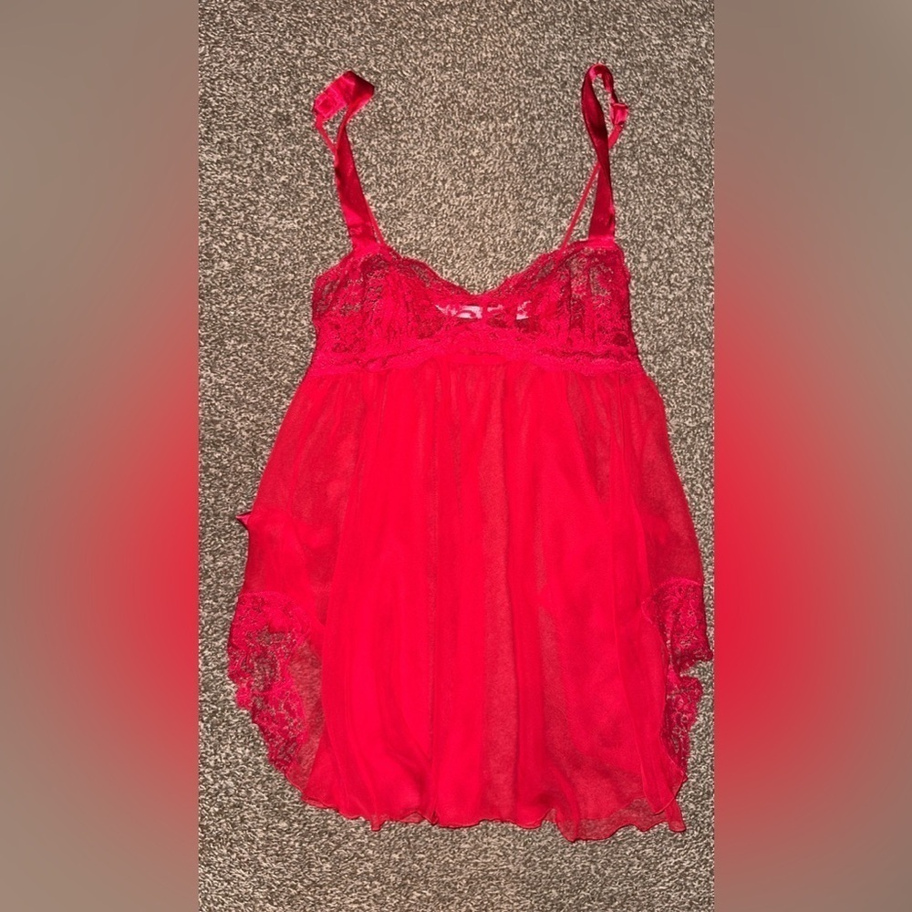 Victoria's Secret Red Lace Lingerie